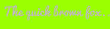 Image with Font Color C0BABA and Background Color 99FF00